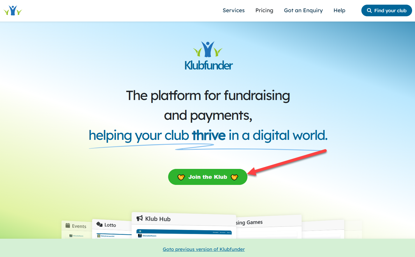 Join the Klub Button