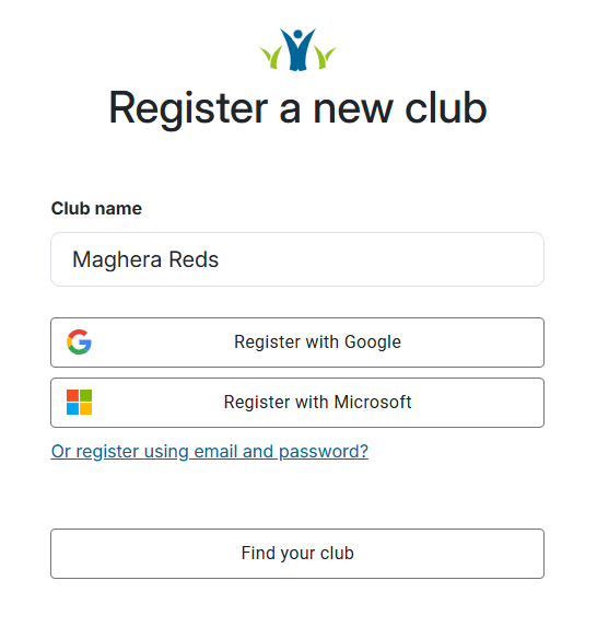 Enter Club Details