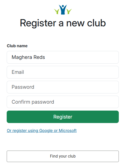 Email and Password Setup