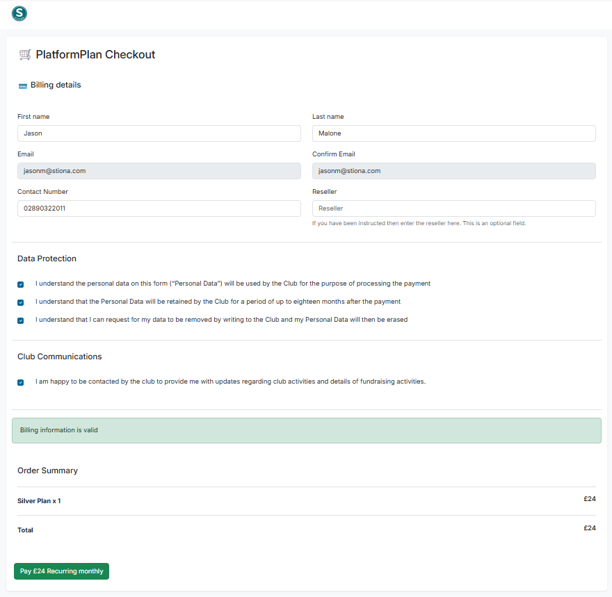 Platform Plans Screenshot