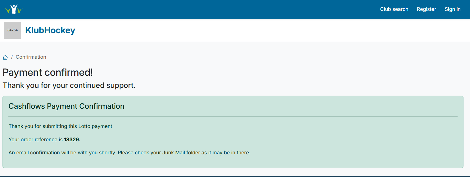 Payment Confirmation